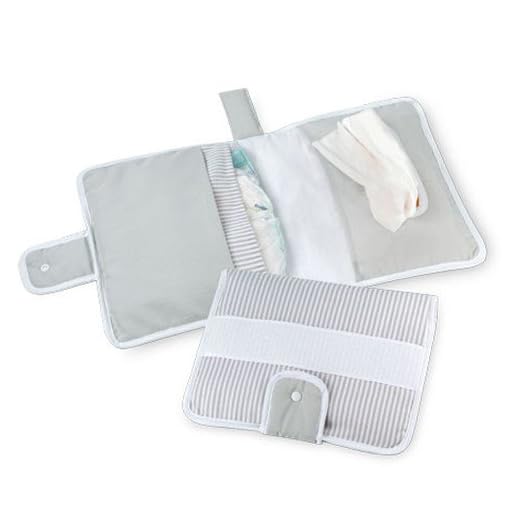 BOLSA PARA PAÑAL Y TOALLITAS GRIS