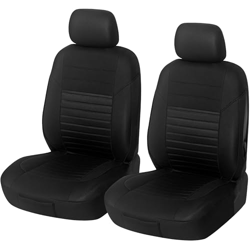 Upgrade4cars Autositzbezüge Vordersitze Schwarz | Auto-Schonbezüge Set...