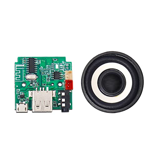 Electronic Spices Combo of TG113 Bluetooth Speaker Circuit Board Module With 2 Inch 4ω (Ohm) 3w Metal Body Power Audio Woofer Speaker