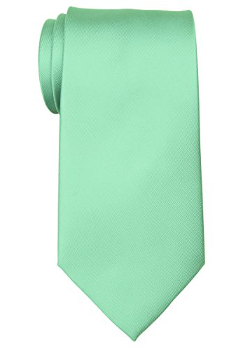 Retreez Men's Solid Plain Color Woven Microfiber 3.15" Tie Necktie - Mint Green #TOP7