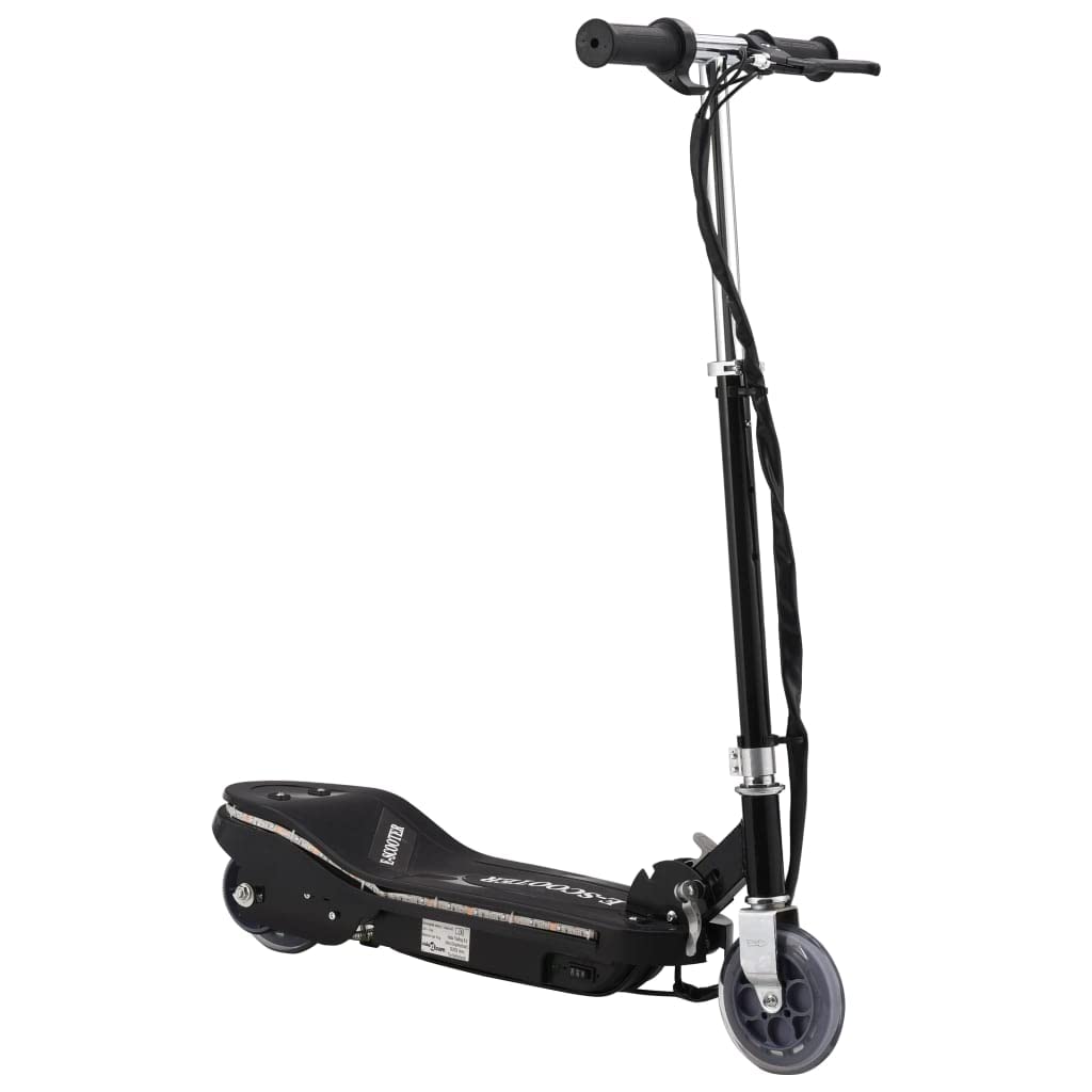 Trottinette électrique Rouge avec LED W, Guidon Pliable, Batteries V, Frein arrière, mobilité Urbaine pour Enfant, Balade en Plein air, Transport Compact