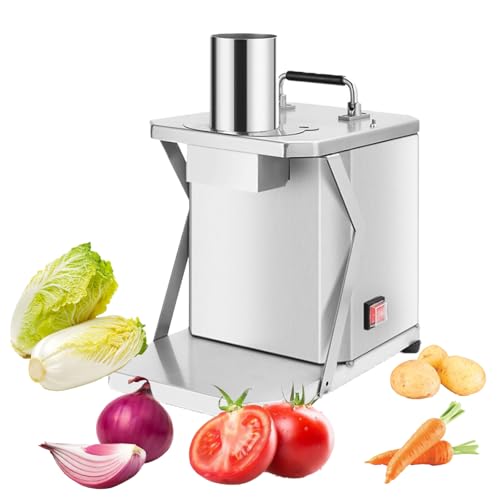 TAOHONGLIU Picadora Eléctrica de Frutas y Verduras, 200W, Procesador de Alimentos Profesional con Moldes para Dados de 6mm/8mm/10mm/12mm/15mm,12mm