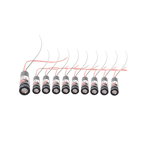 Red line Laser Module Industrial Laser Group Module Adjustable Focal Length,The housing is provided with an Insulator (line-10pack)