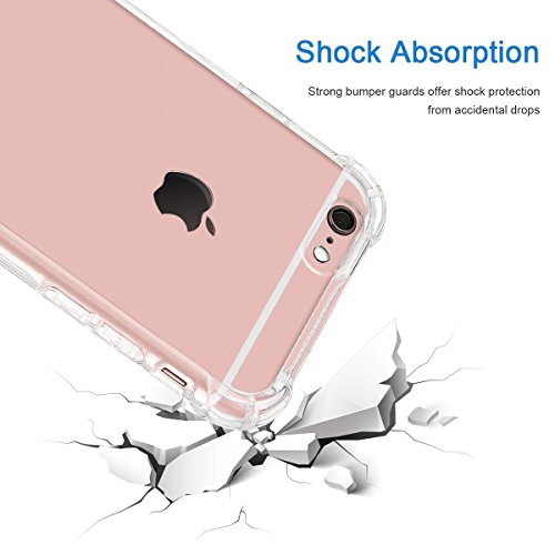 Image of Dashmesh Shopping Soft Transparent Back Case Cover for Apple iPhone 7 / iPhone 8 / iPhone SE 2020 Shock Proof Protective Anti Shock [Bumper Corners with Air Cushion Technology
