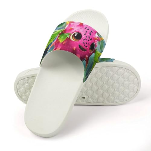 Pitaya in The Rain Funny House Sandals Non Slip Shower Slippers Quick Drying Bathroom Shoes for Women Men4