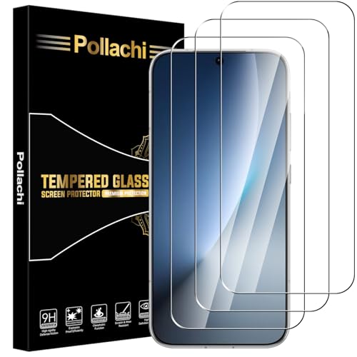 Pollachi[3 Pack Screen Protector for Honor Magic8/Oppo A6 Pro/Relame16 Tempered Glass Film,Drop-proof up to 10m,Prevent White Edges Bubbles,No Bubbles Protective Film