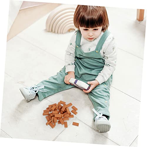 UPKOCH 200 Peças Mini Tijolos Casa De Bonecas Móveis Frango Chaveiro Parede Tijolo Brinquedo De Fada