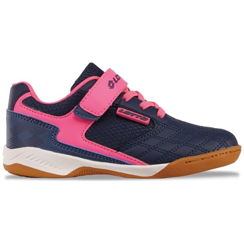 Lotto Unisex Kinder Flitter Sneaker, Navy Fr Pink, 34 EU Lotto Unisex Kinder Flitter Sneaker, Navy Fr Pink, 34 EU
