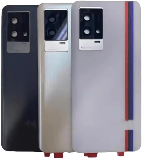 YOOOKOOO Compatible Rear Back Cover for vivo iQOO 8 Pro– Battery Door Housing Replacement Part (Gold No Lens)