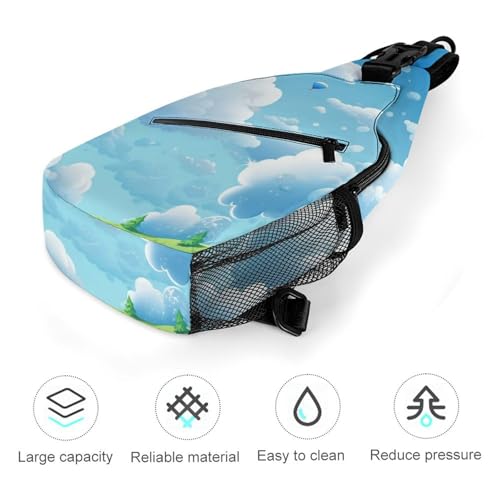 Mochila tipo bandolera deportiva para senderismo y uso casual miniatura 5