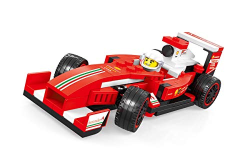 DEJUN Toy Building Blocks Sets, Supercar Building Blocks Set, Board Building Blocks Recreational for Kids Prizes Goodie Bag Sock Fillers Gifts (143 PCS) (Red White)