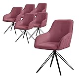 DESIGN ERGONOMIQUE - Le dossier, les accoudoirs et les coussins en éponge sont intégrés en une seule pièce, conformément au design ergonomique qui soulage le dos humain et offre un confort supplémentaire. La conception des accoudoirs hauts rend vos bras plus détendus. L'assise épaisse procure une sensation de confort. Cette chaise de salle à manger vous permet de travailler confortablement et en toute tranquillité.