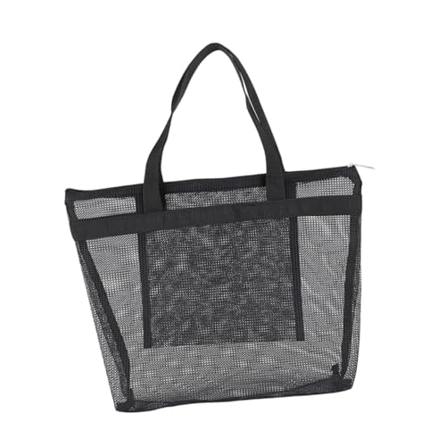 Borsa Portatile Rete Per Lavaggio e Toeletta Organizer Multiuso Per Viaggio e Spa e Leggera Per Shampoo e Accessori Da Bagno nero