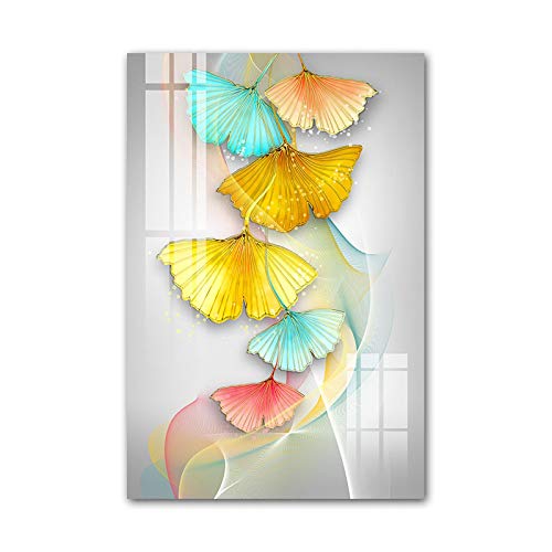 Art prints feuille botanique colorée affiche abstraite arbre élan murale 3pcs