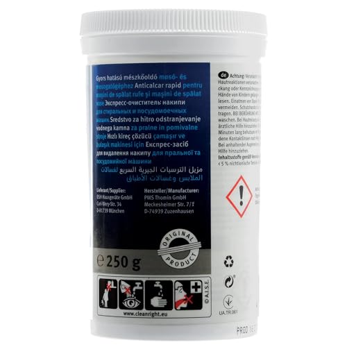 Image of Quick Descaler 250 gr compatible with Bosch Siemens Neff Gaggenau Dishwashers and Washing Machines