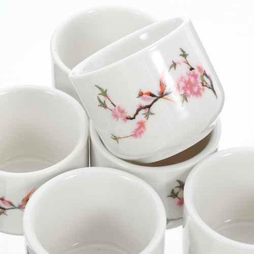 Juego de sake japonés para restaurantes y bares con jarra de 250ml de cerámica 8