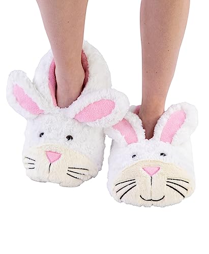 Image of Lazy One Animal Critter Slippers for Kids and Adults, Cute and Cozy Bunny Slippers