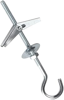 M4 Ceiling Hooks, 2Pcs / 4Pcs Spring Toggle Wing Bolts Hanger Wall Ceiling Installation Cavity Wall Fixing Anchors Ceiling Hook Heavy Duty Swag Hanging Plants