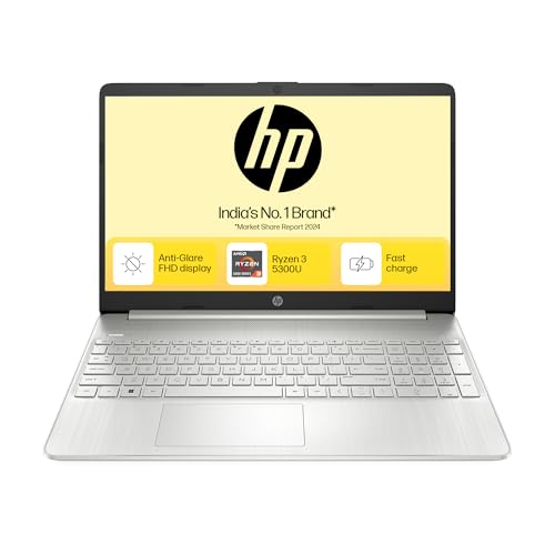 HP Laptop 15s, AMD Ryzen 3 5300U, 15.6-inch (39.6 cm), FHD, 8GB D...