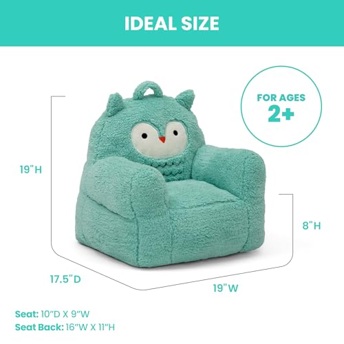 Delta Children Owl Cozee Buddy Chair, Teal