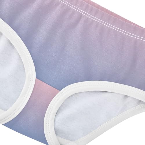 Joisal Girls Underwear Toddler 2t Cotton Cute Panties Girl Fun Print Undies Kids Briefs Blush Pink Ceramics Blue Gradient4