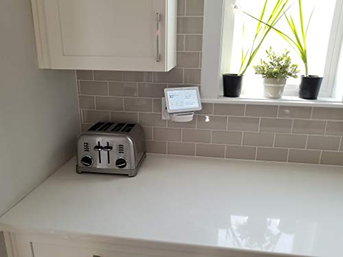 The Google Home Hub Nest Hub [Gen 1 and Gen 2] Mount for Electrical Outlets. Full Swivel. Installs in Seconds. Hidden Cord Storage. Award Winning Design. - Thumbnail 3