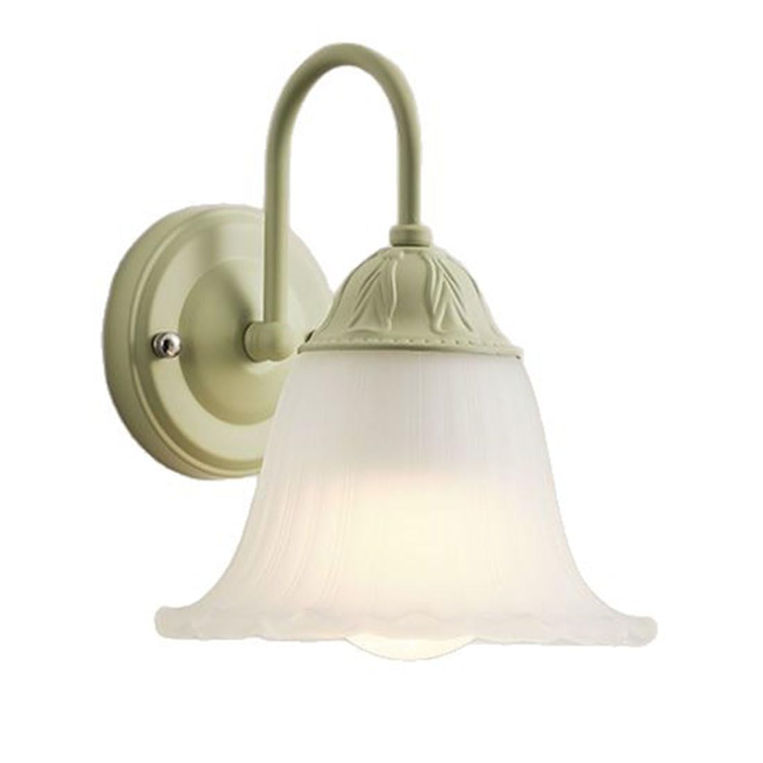Applique moderne con paralume in vetro satinato a forma di fiore, lampada in stile industriale, applique retrò da comodino per camera da letto, soggiorno, scale, corridoio, sala da pranzo, loft.