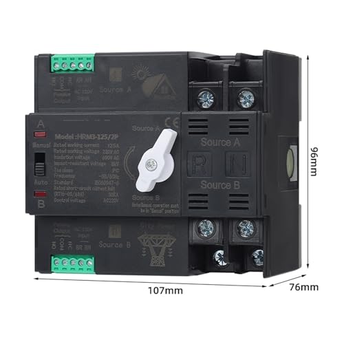 Commutateur de transfert automatique 4P 100A inverseur source - 5