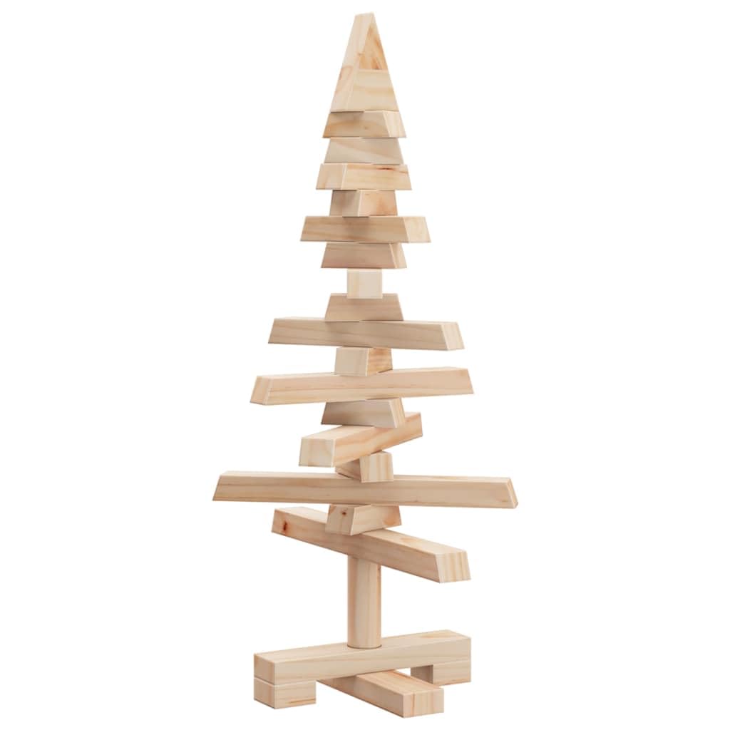 Madera de árbol de Navidad para decoración de madera maciza de pino de 60 cm, decoración de bricolaje para la oficina en casa, diseño que ahorra espacio, ambiente navideño para interiores y exteriores
