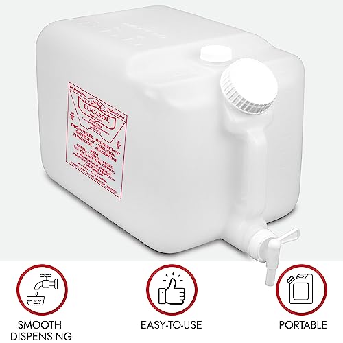 Image of Lucasol 2.5 Gallon Empty Chemical Dispenser - Refillable Disinfectant Mix Tank
