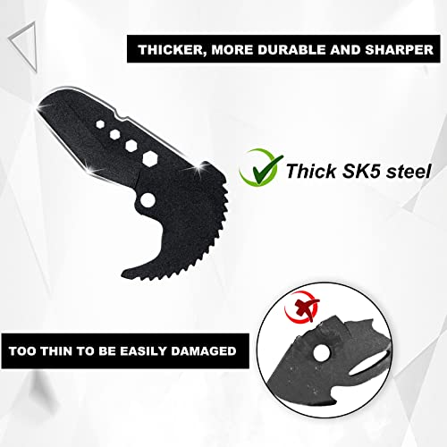 Delixi Pvc Pipe Cutter With Extra Blade, 2-1/2", Pvc Cutter Ratchet-Type Pipe Cutter,Plastic Pvc Pipe Cutter, Pex Ppr,Hoses And Plumbing Pipes With Hex Hole Update #TOP4