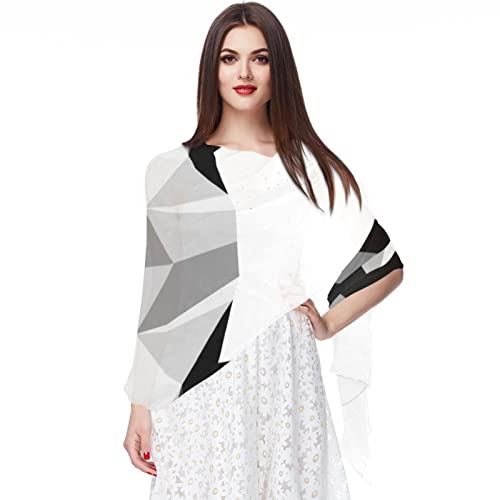 Écharpe mousseline de soie femme foulard multicolore griffe d'attaque