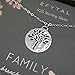EFYTAL Grandma Gifts, 925 Sterling Silver Family Tree of Life Necklace for Women, Mothers Day Gifts for Grandmother