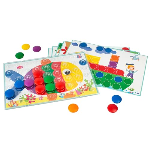 Ravensburger Kinderspiele 20832 - Colorino - Kinderspiel zum Farbenlernen, Mosaik Steckspiel, Spielzeug ab 2 Jahre