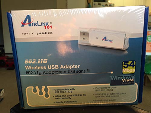 AirLink 101 AWLL3028 54Mbps 802.11g Wireless LAN USB 2.0 Adapter