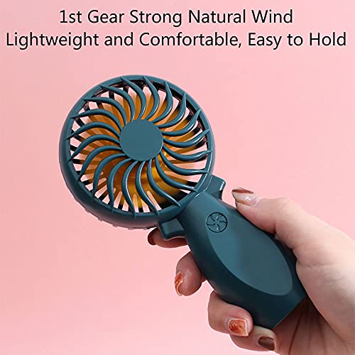 Ventilador de mano portátil USB con batería recargable de 300 mAh 4