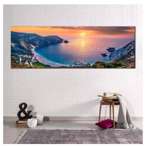 Impression sur toile mer Méditerranée art mural panoramique
