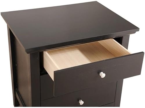 Miniatura 4 de Glory Furniture Mesita de noche Hammond con 3 cajones en color negro