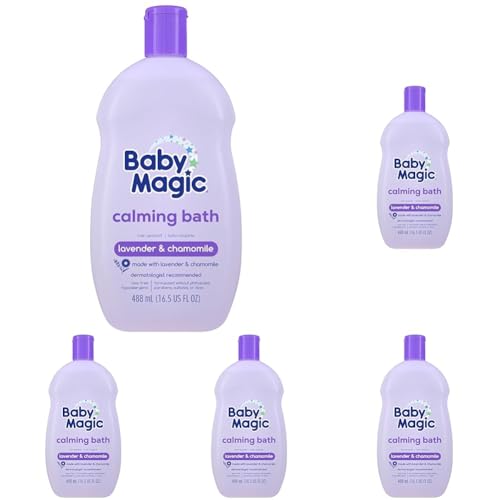 Image of Baby Magic Calming Baby Bath, 16.5 Fl Oz (Pack of 5)