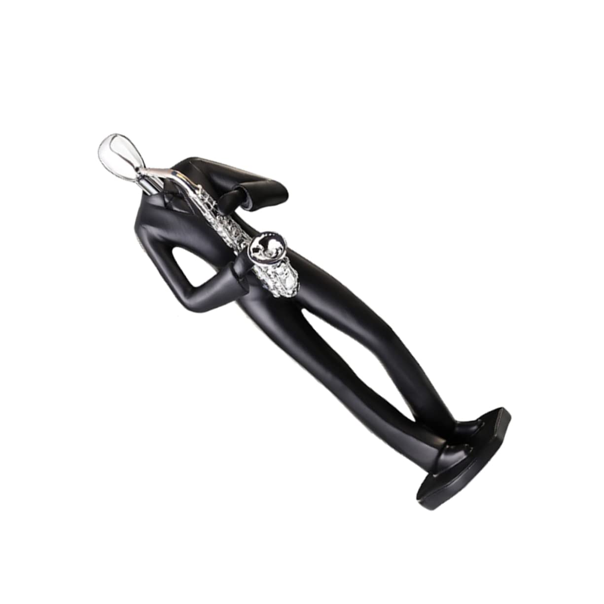 Figura de Personaje Musical de Resina Negra, Ligera y Moderna, Adorno Adecuado para Decoración del Hogar y Bar Estilo Sencillo y Elegante