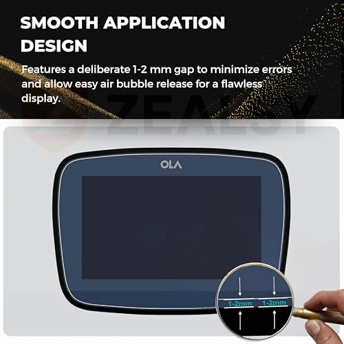 Image of Screen Guard Compatible with Ola S1 Pro, Ola S1 Pro 2nd Gen, Ola S1, Ola S1 Air Protector Accessories Electric Scooter - Clear