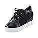 Regalos Zapatos de cuña para Mujer, Zapatos para Caminar, cojín de Ligero, Zapatillas para Correr y Correr Zapatillas Mujer Boxeo (Black, 39)