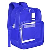 BrillaraSymn Mochila resistente transparente, Azul, Large