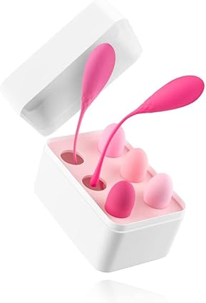 Teazers Kegel Bolas Chinas Pelotas de Ejercicio Pesadas – Pelota de Ejercicios del Suelo Pélvico para Tensar y Fortalecer el Control de la Vejiga – Juego de 6 Pesos diferentes - Rosado