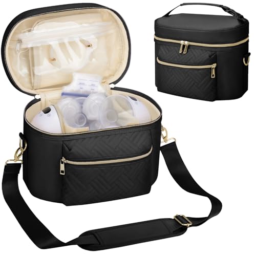 GDNasist Wearable Breast Pump Bag Compatible with Willow/Elvie/Medela/Momcozy, Portable Pumps...