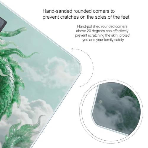 Báscula digital Jade Dragon Cloud para peso corporal blanca miniatura 4