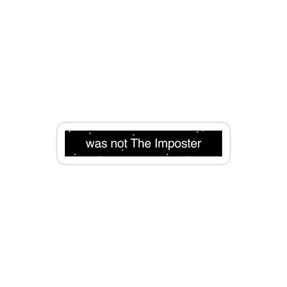 Doinb Tian (3 PCs/Pack) was Not The Imposter Die-Cut Stickers Decals for Laptop Window Car Bumper Helmet Water Bottle