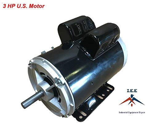 3 HP 3450 RPM Electric Motor COMPRESSOR DUTY 56 Frame 1 Phase 5/8 Shaft