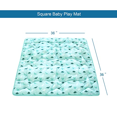 Baby Play Mat For 36'' X 36'' Playpen, Baby Mat For Floor Thicker, Playmat For Babies And Toddlers, Non Slip Cushioned Baby Crawling Mat For Playpen, Easy Clean Foam Play Mat, Dinosaur #TOP1