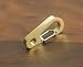 SZHOWORLD Brass 33mm Mini Quick Release Keychain Carabiner Snap Hook and Brass Key Ring